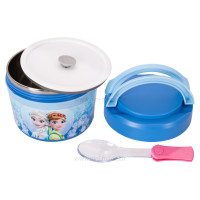 ظرف غذا داخل استيل طرح فروزن رنگ آبی برند خارجي