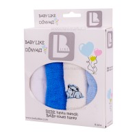 حوله دست و صورت 4 عددی بی بی لایک Baby like طرح خرس