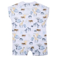 رامپر پسرانه طرح حیوانات جنگل رنگ سفید bee baby