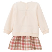 سارفون دو تیکه طرح Wild رنگ صورتی کرم ایندیگو Indigo