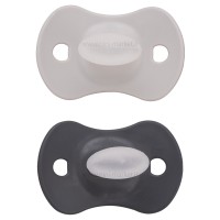 پستانک دوعددی بادامی 18+ طرح ستاره سواوینکس SUAVINEX