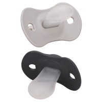 پستانک دوعددی بادامی 18+ طرح ستاره سواوینکس SUAVINEX