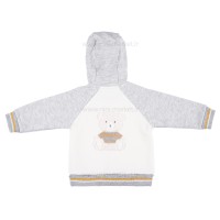 سه تیکه اسپرت طرح خرس رنگ طوسی-سفید ایندیگو Indigo