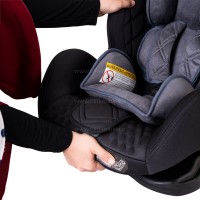 صندلی ماشین لورلی LORELLI مدل ایزوفیکس دار رنگ مشکی، نوک مدادی