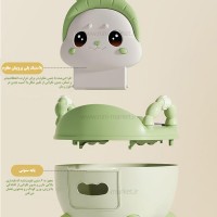 توالت آموزشی طرح خرگوش رنگ سبز خارجی