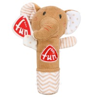 جغجغه سوسیسی طرح فیل رنگ کرم baby fun