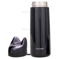 فلاسک آب استيل طرح گربه رنگ مشکی هلو دریم Hello dream