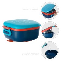 ظرف غذاخوری داخل استیل رنگ آبی رووکو rovco