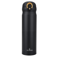 فلاسک آب رنگ مشکی ۴۶۰ میل yes water