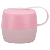 قاب پستانک آویز دار رنگ طوسی صورتی برند خارجی