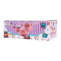 سرویس قابلمه مدل نیلیا رنگ رزگلد عروس Aroos