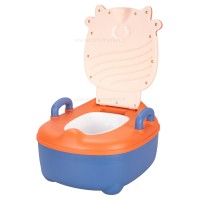 توالت آموزشی طرح گاو رنگ نارنجی سرمه ای بیبی هود Baby Hood