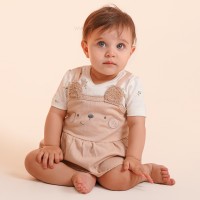 رامپر طرح فندق رنگ کرم نیلی nili