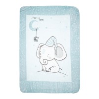 پتو 80*110 طرح فیل رنگ سبز کیکابو Kikkaboo