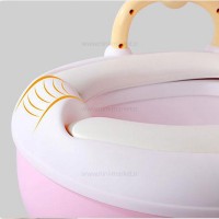 توالت آموزشی طرح گاو شاخدار رنگ صورتی برند خارجی