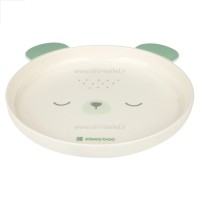 ظرف غذای ملامین 5 تیکه طرح خرس رنگ سبز کیکابو Kikkaboo