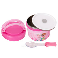 ظرف غذا داخل استيل طرح فروزن رنگ صورتي برند خارجي