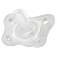 پستانک تمام سیلیکونی 2-0 ماه رنگ سفید چیکو chicco (فاقد جعبه)