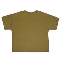 تیشرت شورت پسرانه طرح دایناسور رنگ سبزRaboo