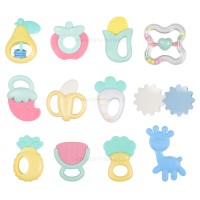 پک جغجغه طرح گلابی رنگ زرد خارجی