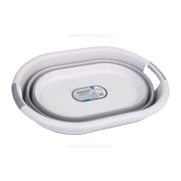 وان حمام کودک آکاردئونی رنگ طوسی هوبی لایف