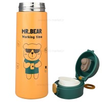 فلاسک آب 500 میل رنگ نارنجی و سبز برند خارجی