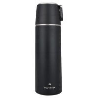 فلاسک آب رنگ مشکی 500 میل yes water