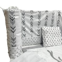 سرویس روتختی 7 تکه طرح گوزن رنگ طوسی لیزا Lisa