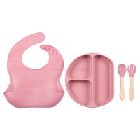 ست ظرف غذا سیلیکونی 4 تکه رنگ کالباسی کیدز لایف Kids Life