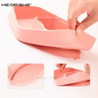 ست ظرف غذا سیلیکونی رنگ طوسی هی اور شی Heorshe