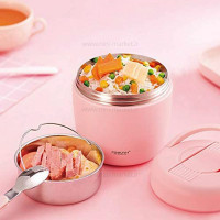فلاسک غذا دو محفظه ای رنگ صورتی پینکا Pinkah