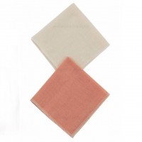 دستمال دست و صورت موسلين دو رو 7 عددي رنگ گلبهي ايسيز Isiz