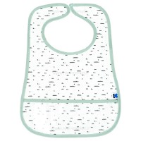 پیشبند سیلیکونی پشت حوله ای تکی طرح بوته رنگ سبز Kikkaboo