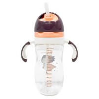 لیوان آبخوری نی‌دار 300 میل رنگ بنفش کیکابو Kikkaboo