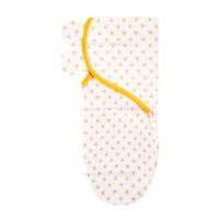 قنداق نخي طرح ستاره رنگ نارنجي بیبی فور لایف Baby4life