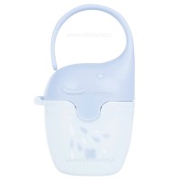 قاب پستانک طرح فيل رنگ آبي کیکابو kikkaboo