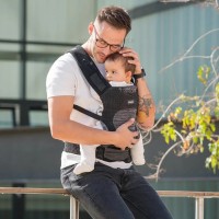 آغوشی مدل Hoody رنگ طوسی کیکابو Kikkaboo