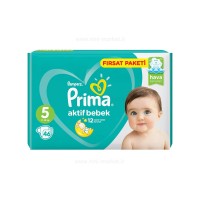 پوشک پریما Prima اونتاژ سایز 5 (16-11 کیلو) بسته 46 عددی