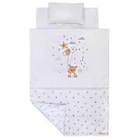 سرويس خواب سه تيکه مسافرتي طرح تدي رنگ سفيد ايسيز