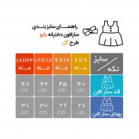 پیراهن دخترانه طرح گل رنگ سبز پاپو papo