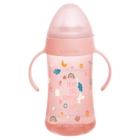 لیوان دسته دار 270 میل صورتی ساوینکس Suavinex