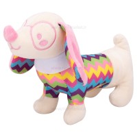 جغجغه طرح سگ عینکی رنگ آبرنگی شیما Shima