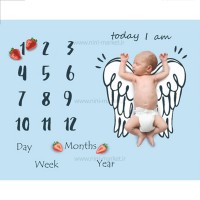 پارچه ماهگرد طرح دوبال زمینه آبی برند آلپی کیدز  LP Kids