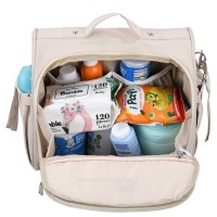 ساک لوازم کوله ای مدل اسپیشال خاویاری رنگ کرم QZ