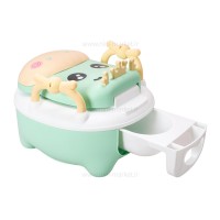 توالت آموزشی طرح گاو شاخدار رنگ سبز برند خارجی