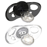 پستانک دو عددی مشکی سفید 6+ماه تویست شیک Twistshake