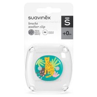 گیره پستانک کارتونی طرح پلنگ سبز رنگ سواوینکس suavinex