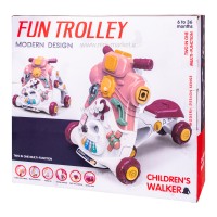 واکر موتور سه کاره رنگ صورتی برند JIN SHANG IU