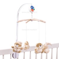 آویز بالای تخت پولیشی طرح خرس رنگ کرم برند ایرانی sunnozy