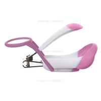 ناخنگیر ذره بین دار رنگ سرخابی چیکو Chicco